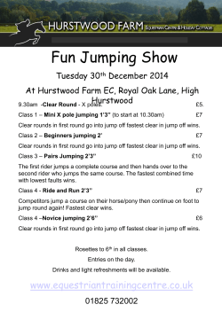 Clear Round - Hurstwood Farm Equestrian Centre