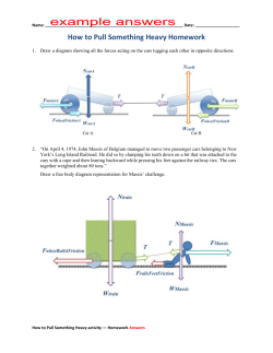 How to Pull Something Heavy Homework Answers