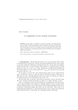 A comparison of two notions of porosity