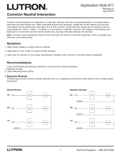Common Neutral Interaction Application Note Part #048017d