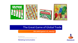 The Great Game of Global Trade