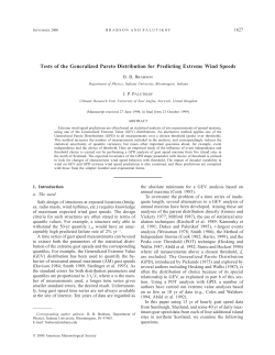 Tests of the Generalized Pareto Distribution for Predicting Extreme