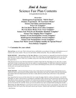 Science Fair - PR Product Research, LLC. Clean, Buildable Designs