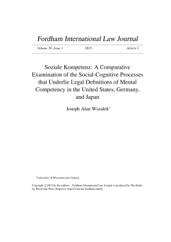 Soziale Kompetenz: A Comparative Examination of the Social