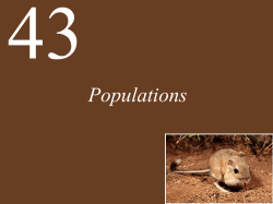 Ch43 Lecture-Populations