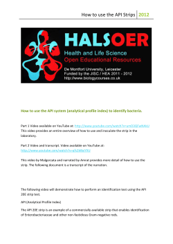 How to use the API Strips