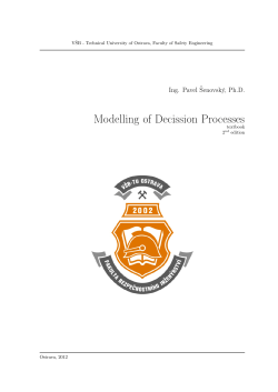 Modelling of Decision Processes