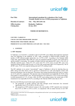 evaluation of THE youth friendly health services