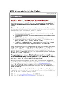 NAMI Minnesota Legislative Update
