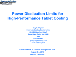 Power Dissipation Limits for High-Performance