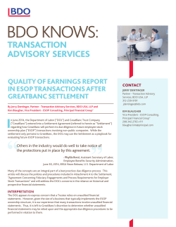 bdo knows - BDO USA, LLP