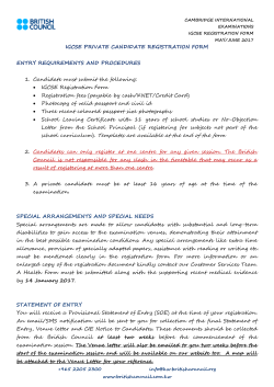 CAMBRIDGE INTERNATIONAL EXAMINATIONS IGCSE