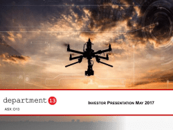 D13 Investor Presentation May 2017