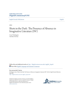 The Presence of Absence in Imaginative Literature