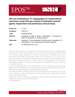 320-row multidetector CT A for HCC using CO 2 gas instead of