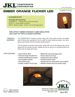 ember orange flicker led