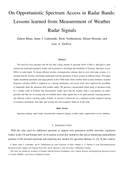 On Opportunistic Spectrum Access in Radar Bands