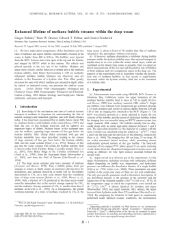 Enhanced lifetime of methane bubble streams within the deep ocean