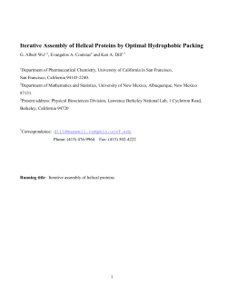 Structurally distinct phosphatases - Department of Mathematics and