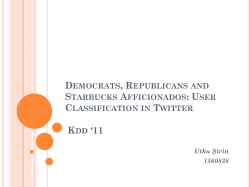 Democrats, Republicans and starbucks afficionados