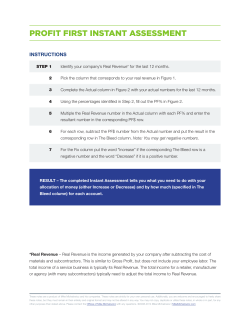 profit first instant assessment