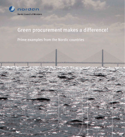 Green procurement makes a difference!