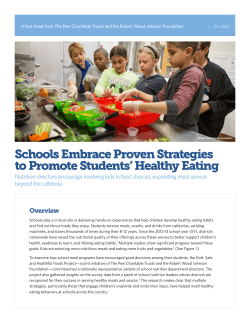 Schools Embrace Proven Strategies to Promote Students` Healthy