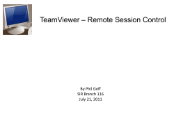 TeamViewer – Remote Session Control