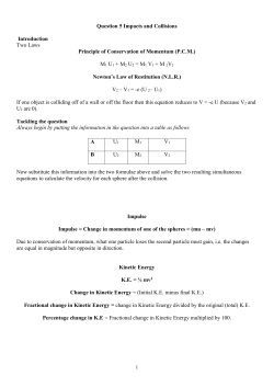 Q5 &ndash; Impacts and Collisions &ndash; revision