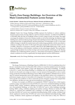 Nearly Zero Energy Buildings: An Overview of the Main