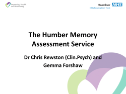 Individual Cognitive Stimulation Therapy (iCST) Carer