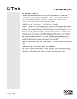 tax withholding rules