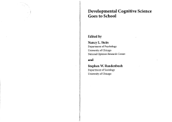 Developmental Cognitive Science Goes to School