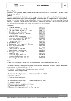 TEP Solar ray Collector TEP Solar ray Collector Related Topics
