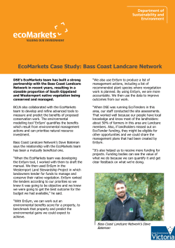 DSE`s EcoMarkets team has built a strong partnership