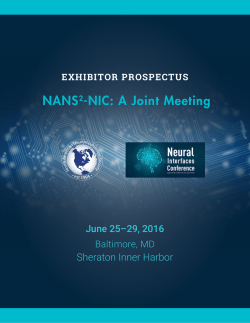 NANS2-NIC: A Joint Meeting - North American Neuromodulation