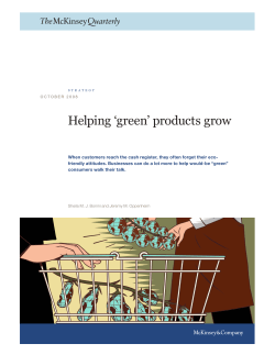 Helping `green` products grow