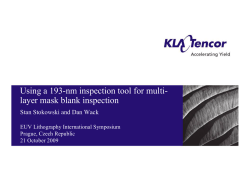 Using a 193-nm inspection tool for multi- layer mask