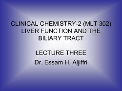 CLINICAL CHEMIISTRY (MT 305) CARBOHYDRATE LECTURE ONE