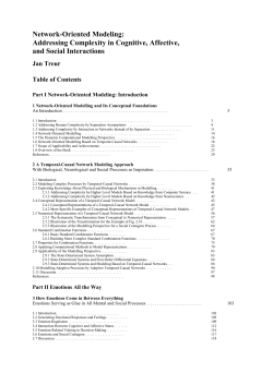 Network-Oriented Modeling: Addressing Complexity in Cognitive
