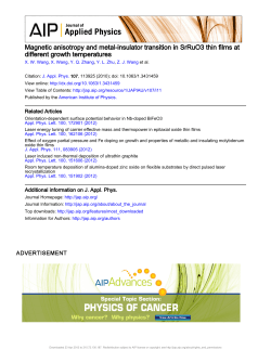 Magnetic anisotropy and metal-insulator transition in SrRuO3 thin