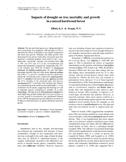 Impacts of drought on tree mortality and growth in a