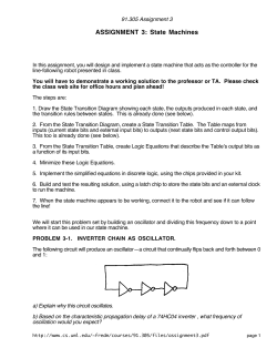 ASSIGNMENT 3: State Machines