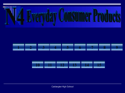 N4 Unit 2 quiz 5 everyday consumer products