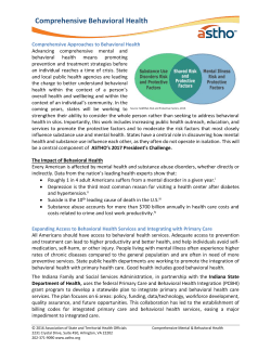 Comprehensive Approaches to Mental and Behavioral Health