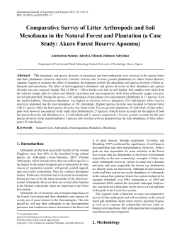 Natural forest, arthropods, microorganism, plantation, and mesofauna