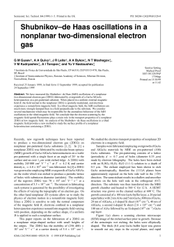 Shubnikov–de Haas oscillations in a nonplanar two