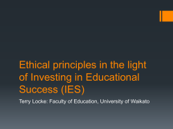 Ethical principles in the light of