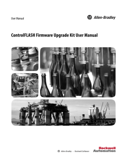 ControlFLASH Firmware Upgrade Kit User`s