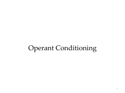 Operant Conditioning